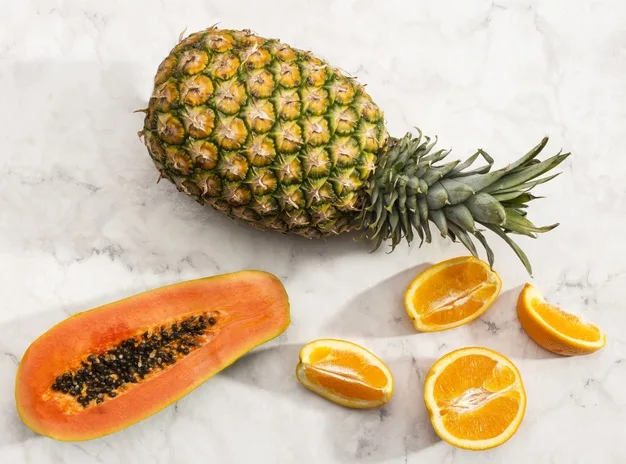 Buah Pepaya dan Nanas